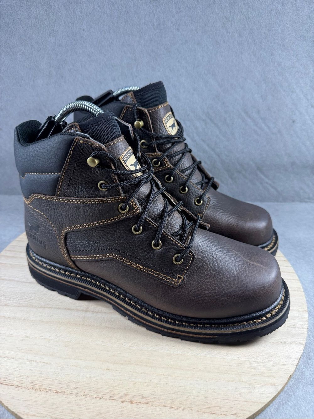 Irish Setter Kittson Work Boots Brown Leather Slip Resistant 83663 Mens Sz 9 D